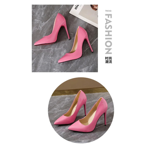 Elegant Plus Size Stiletto Pumps for Women - Pointed Toe Party Shoes